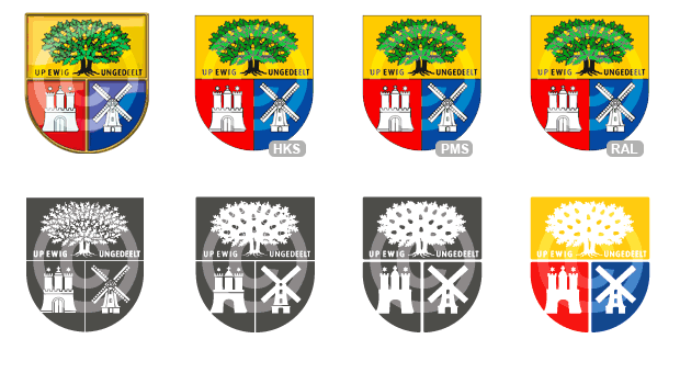 Wappen für Eidelstedt – Sonderformen des Stadtteil-Logos, lizenzpflichtig